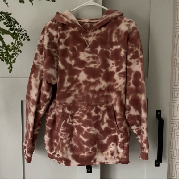 🌟 Lululemon All Yours Hoodie Earth Dye Size 10 in Clay - Picture 1 of 7
